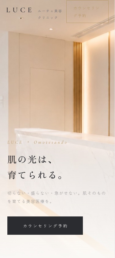 LUCE mobile layout